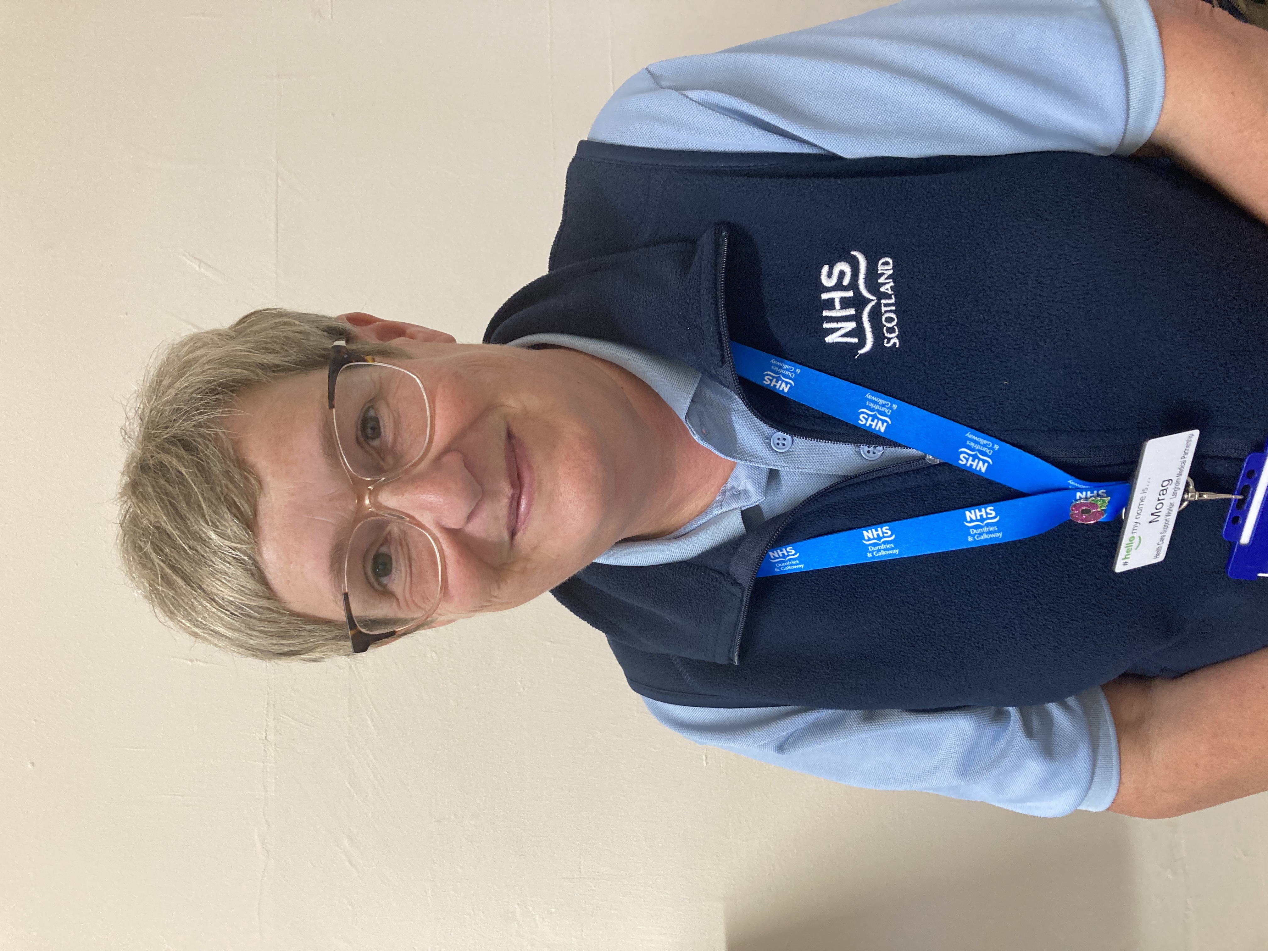 Miss Morag McGill, a member of staff at Langholm Medical Partnership.