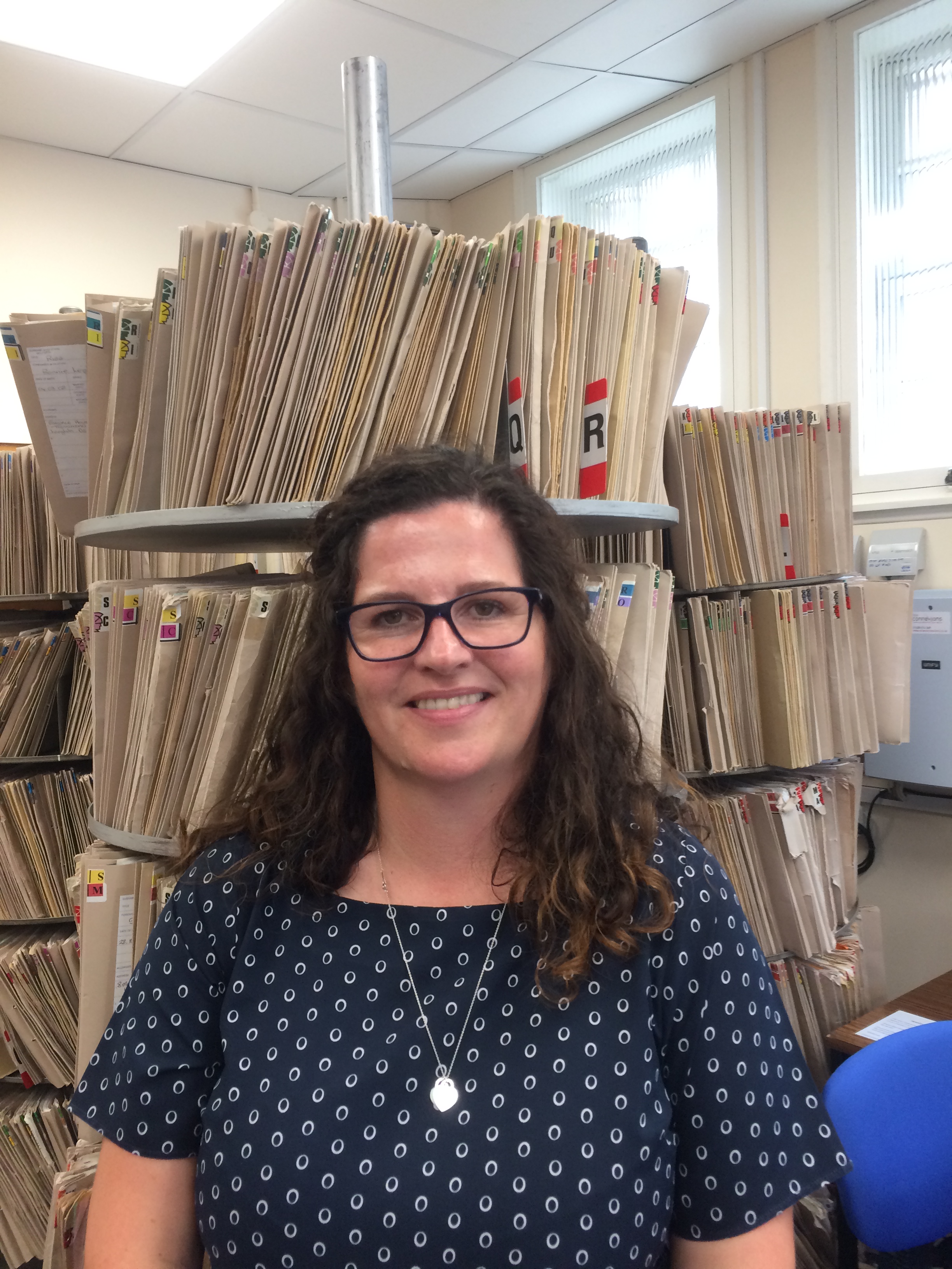 Mrs Carol Irving, a member of staff at Langholm Medical Partnership.