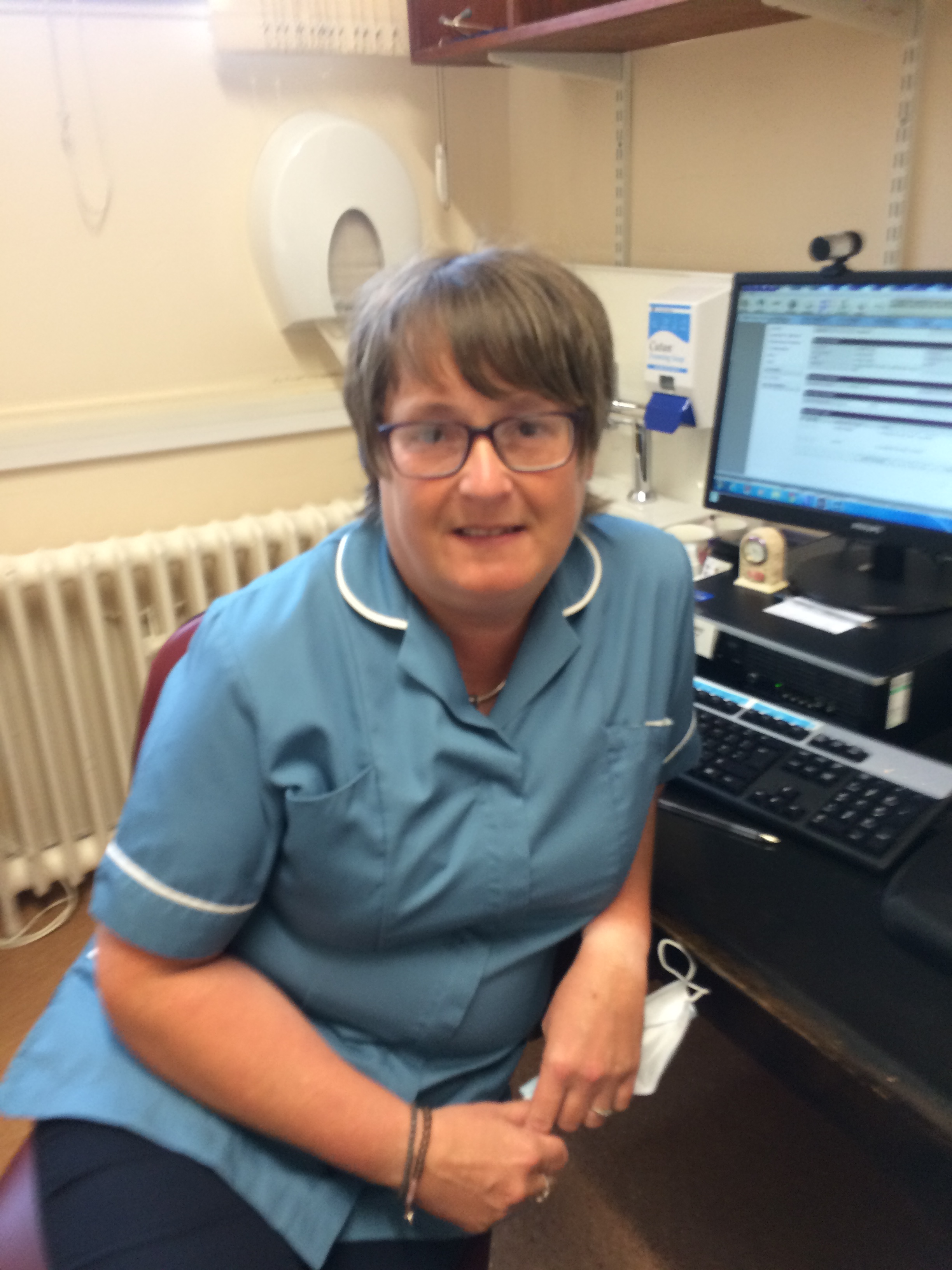 Miss Morag McGill, a member of staff at Langholm Medical Partnership.